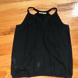 LOFT Elegant Black Halter Top